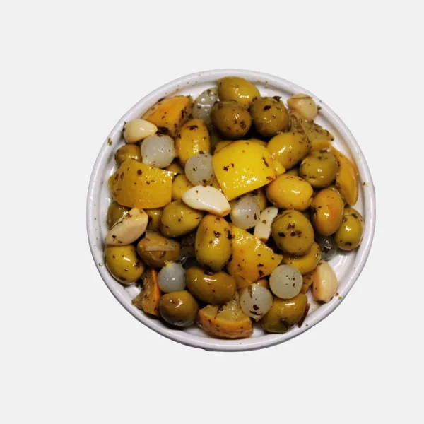 Cocktail d’olives au Basilic - Bled Conserves Taourirt Maroc
