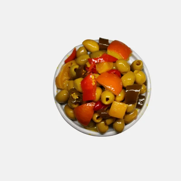 Cocktail d’olives Exotique dénoyautées - Bled Conserves Taourirt Maroc