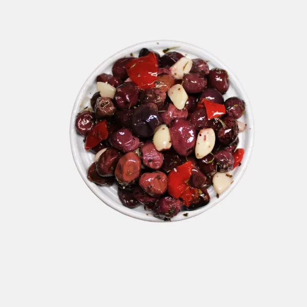 Olives dattes à l’ail - Bled Conserves Taourirt Maroc