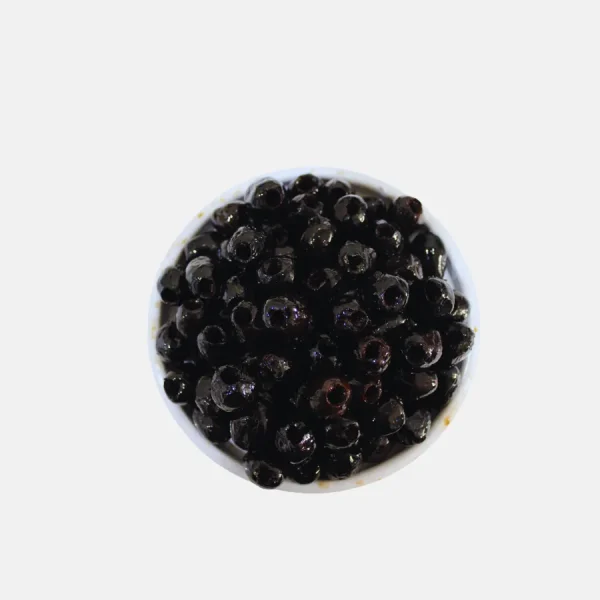 Olives noires façon Grèce dénoyautées - Bled Conserves Taourirt Maroc