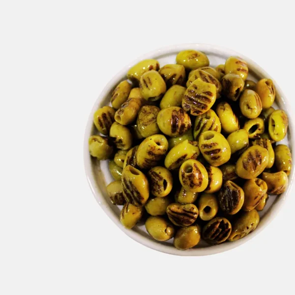 Olives vertes dénoyautées grillées - Bled Conserves Taourirt Maroc