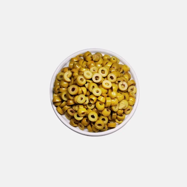 Olives vertes en rondelles - Bled Conserves Taourirt Maroc