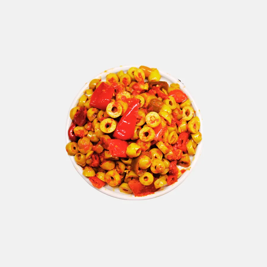 Olives vertes en rondelles piquantes