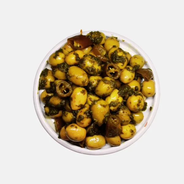 Olives vertes Sigalou - Bled Conserves Taourirt Maroc