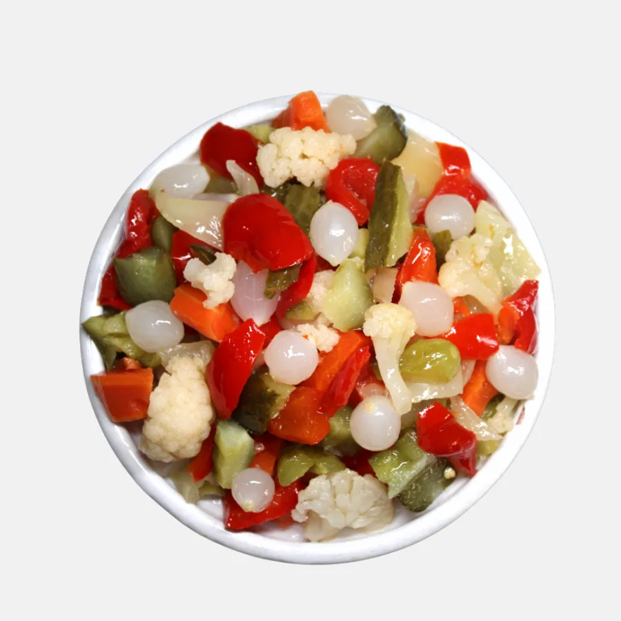Légumes variés en saumure