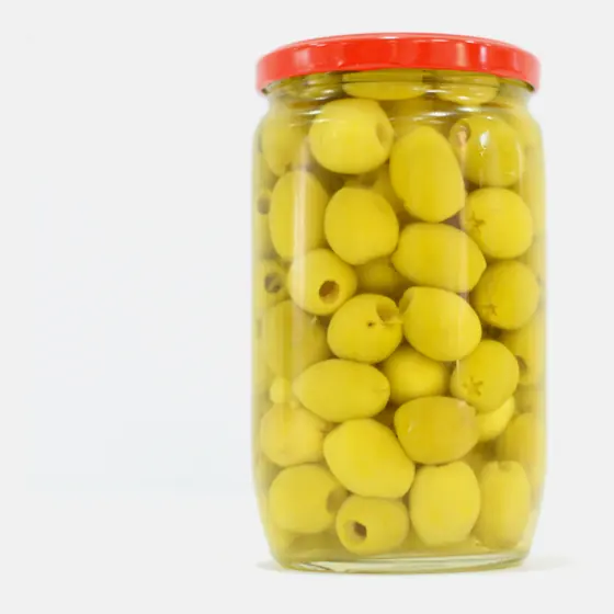 Olives vertes entières - Bocal 72 cl