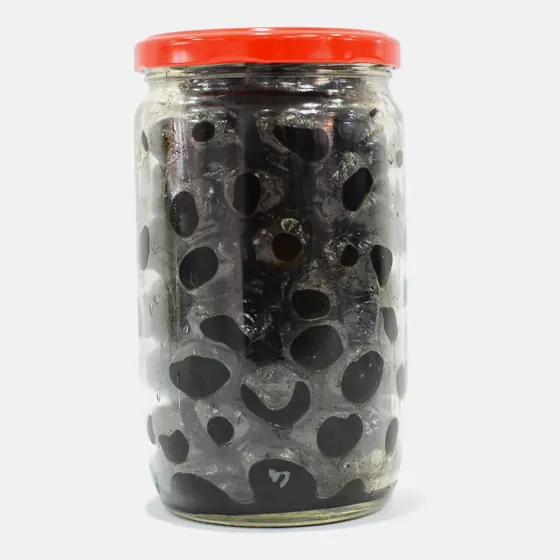Olives noires dénoyautées - Bocal 72 cl