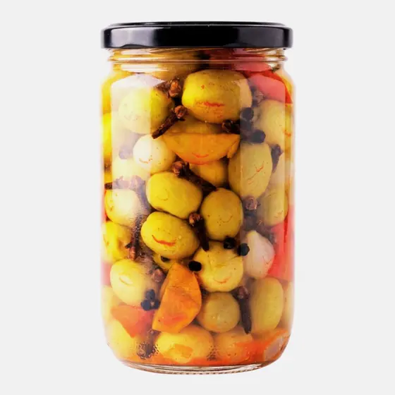 Olives aux épices - Bocal 72 cl