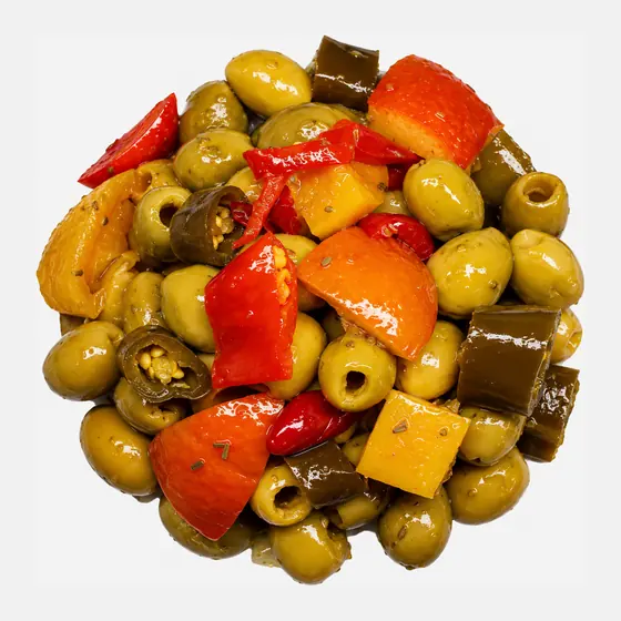 Cocktail d’olives dénoyautées exotique