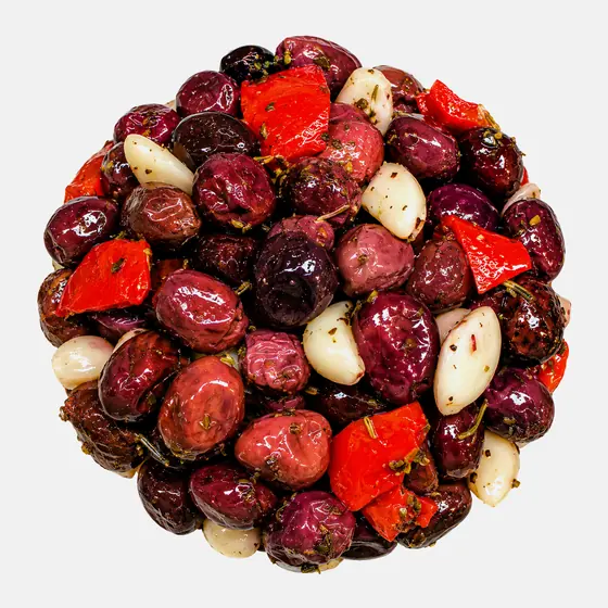 Olives dattées au cumin et à l’ail