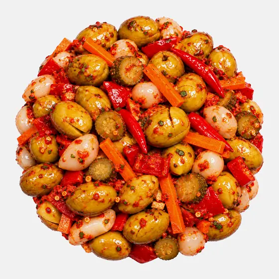Olives vertes piquantes