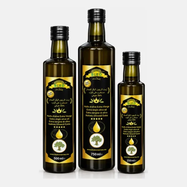Huile d'olive extra vierge (bouteilles noires)