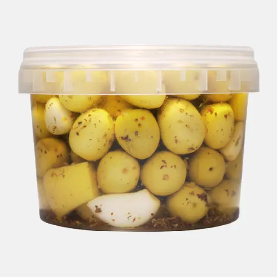 Olives vertes aux herbes - Pot 550 g
