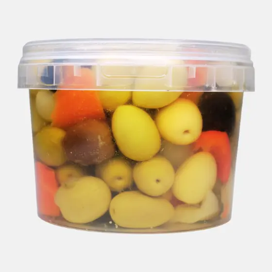Olives vertes aux légumes - Pot 550 g