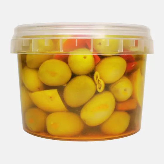 Olives vertes à l’orange et au citron - Pot 550 g