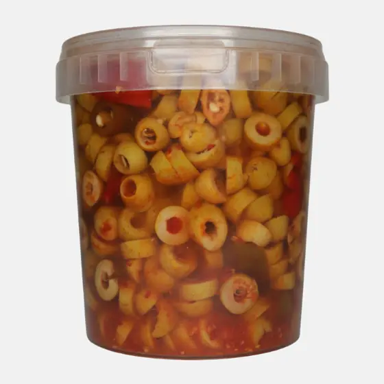 Rondelles d’olives épicées - Pot 900 g