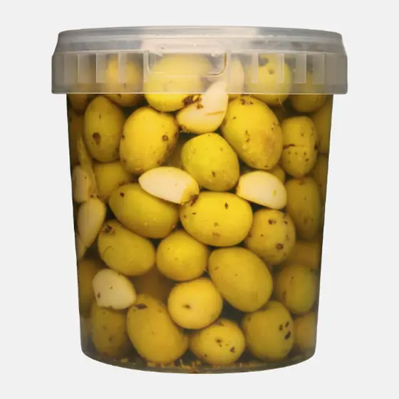 Olives vertes à l’ail - Pot 900 g