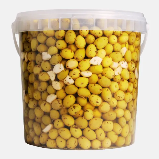 Olives vertes à l’ail - Seau 10 L