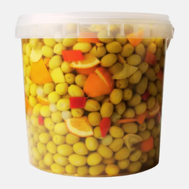 Olives vertes à l’orange - Seau 10 L