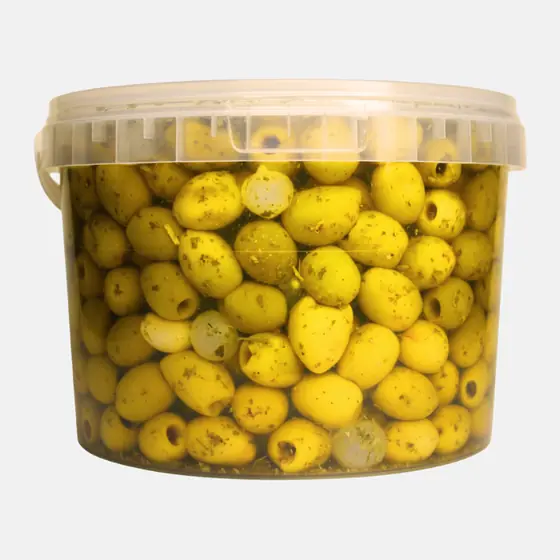 Olives vertes piquées - Seau 2,5 kg