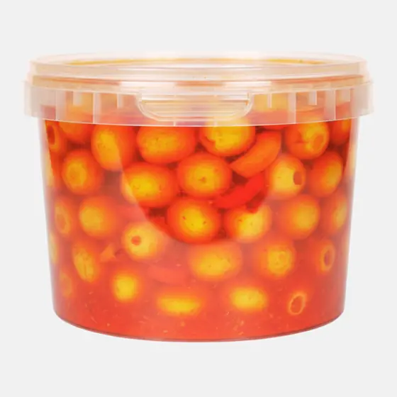 Olives vertes à la sauce piquante - Seau 2,5 kg